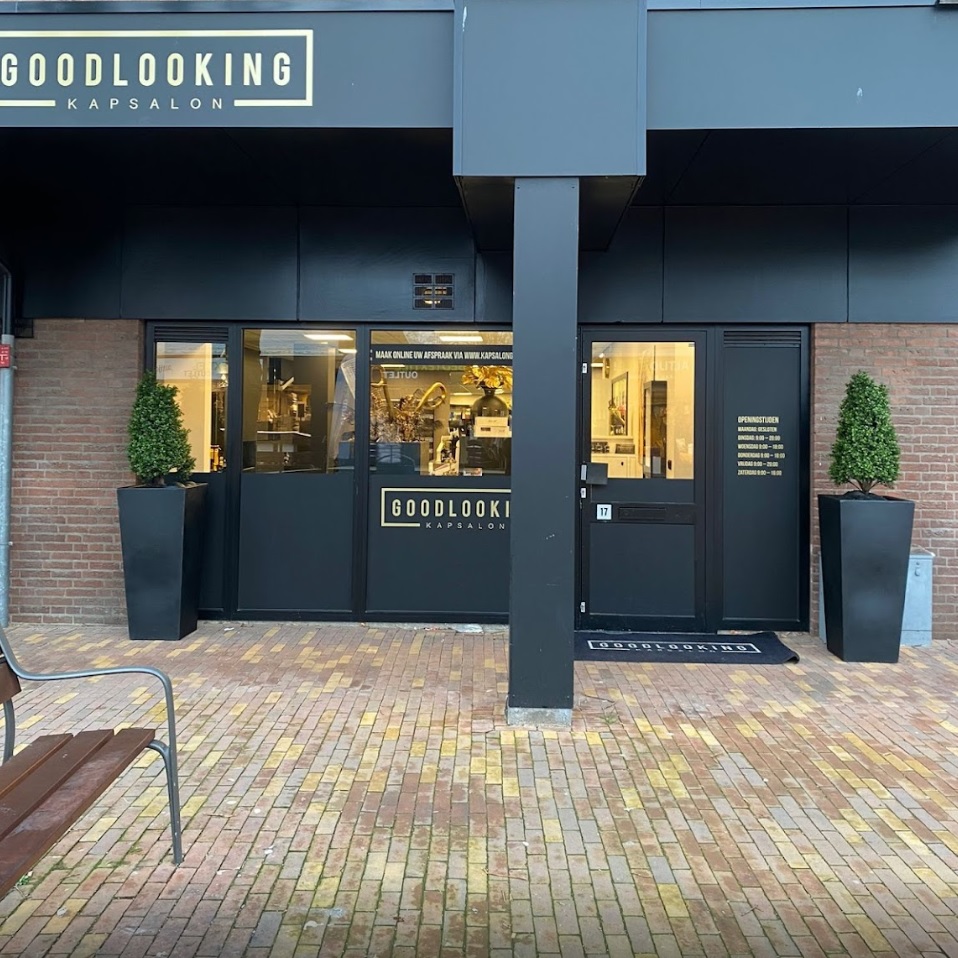 Entree van kapsalon Goodlooking, kapper in Ede aan De Wiek