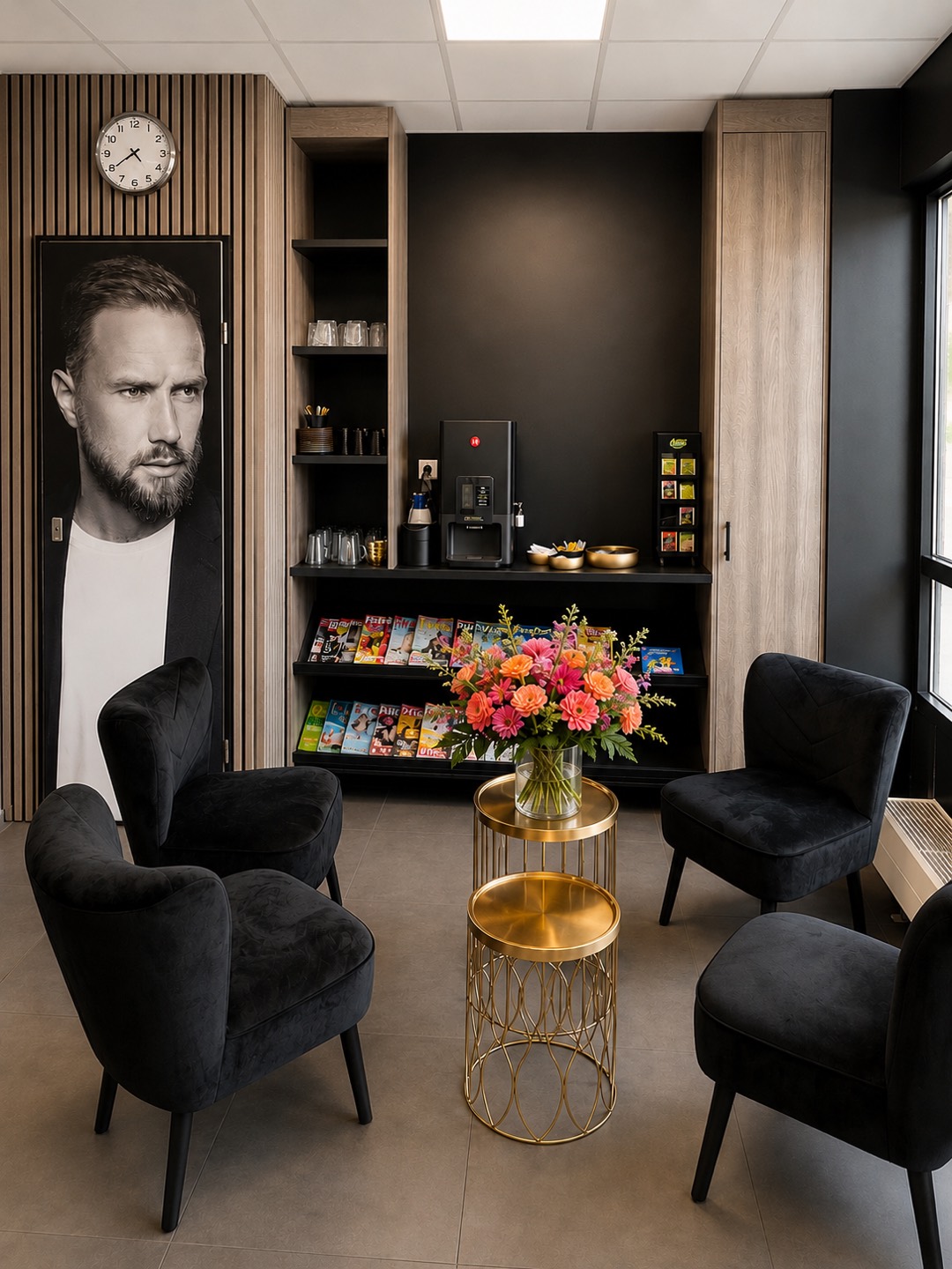 Wachtruimte bij kapsalon Goodlooking, kapper in Woudenberg aan de Maarsbergseweg